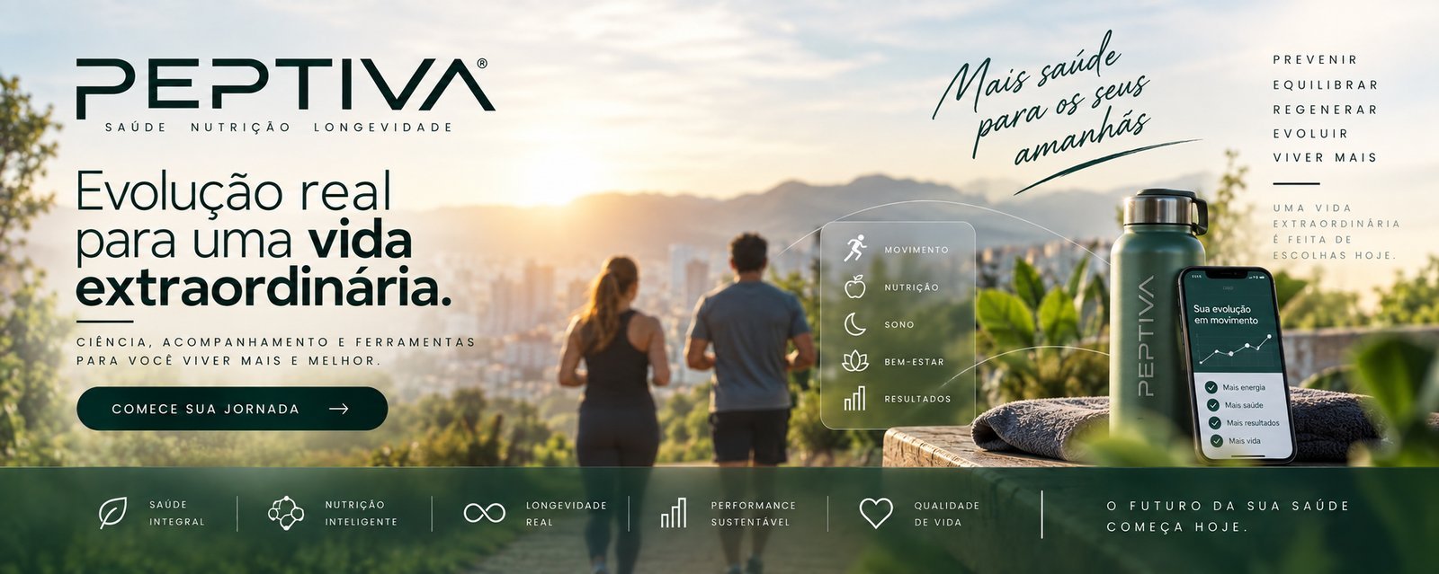 Peptiva — Evolução real para uma vida extraordinária